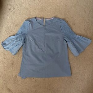 Ted Baker Light Blue Blouse with Bell Sleeves